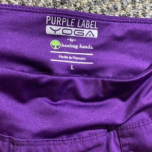 Purple Label Yoga Large Cargo Scrub Pants
